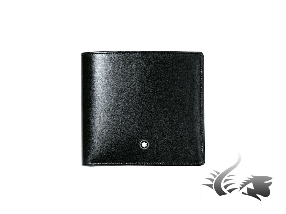 Montblanc Meisterstück Wallet, Black, Leather, Jacquard, 8 Cards, 7163