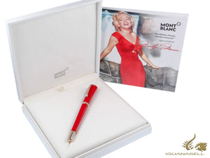 Stylo roller Montblanc Muses Edition Marilyn Monroe, résine précieuse