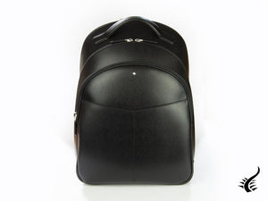 Montblanc Sartorial Backpack, Leather, Leather, Black, Zip, 128546