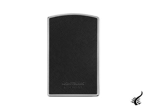 Montblanc Sartorial Credit card holder, Metal and leather, Rigid, Black, 116390