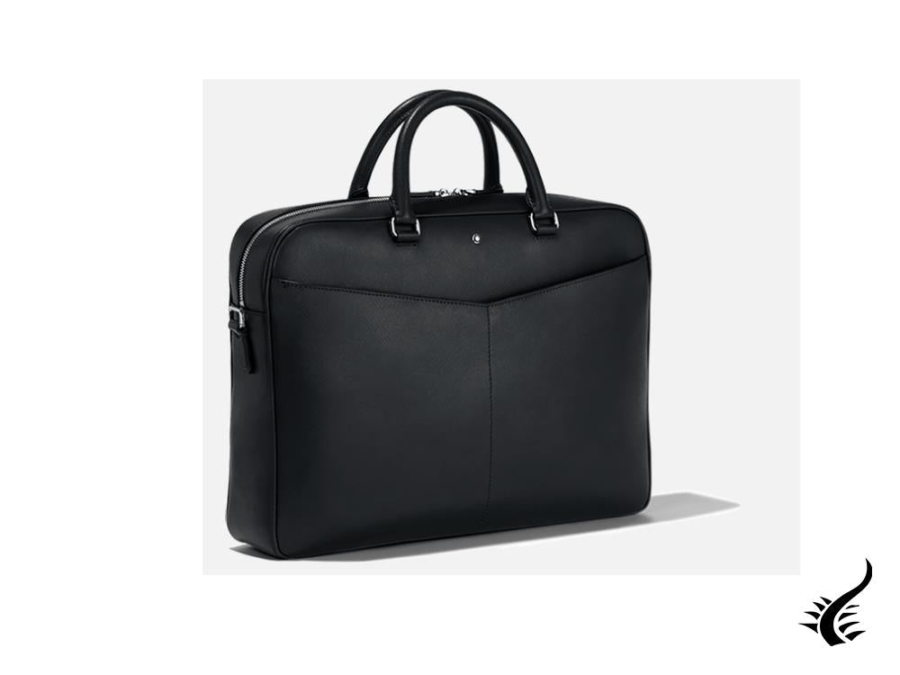 Montblanc Sartorial Document case, Leather, Black, Zip, 128538