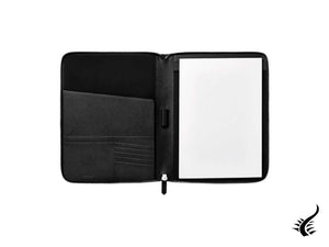 Montblanc Sartorial Notepad Holder with Pockets, Leather, Black, Zip, 128520