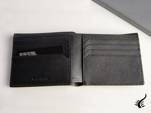 Montblanc Sartorial Wallet, Leather, Jacquard, Black, 8 Cards, 113211