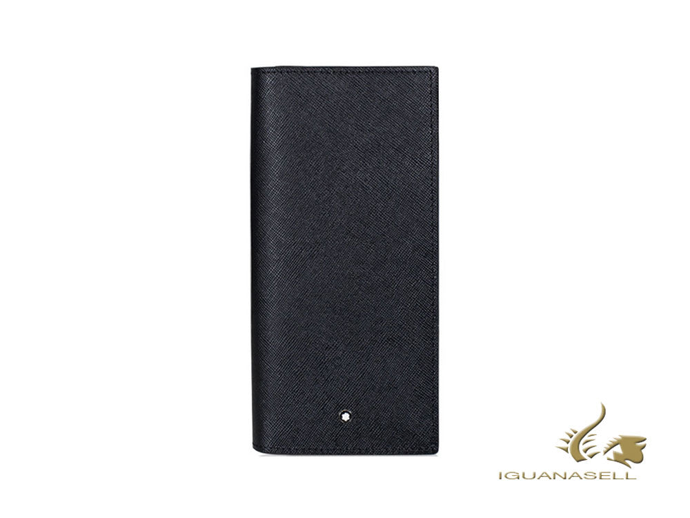 Montblanc Sartorial Wallet, Leather, Jacquard, Black, 6 Cards, 113219