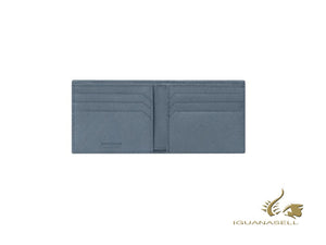 Montblanc Sartorial Wallet, Leather, Jacquard, Denim blue, 6 Cards, 124184