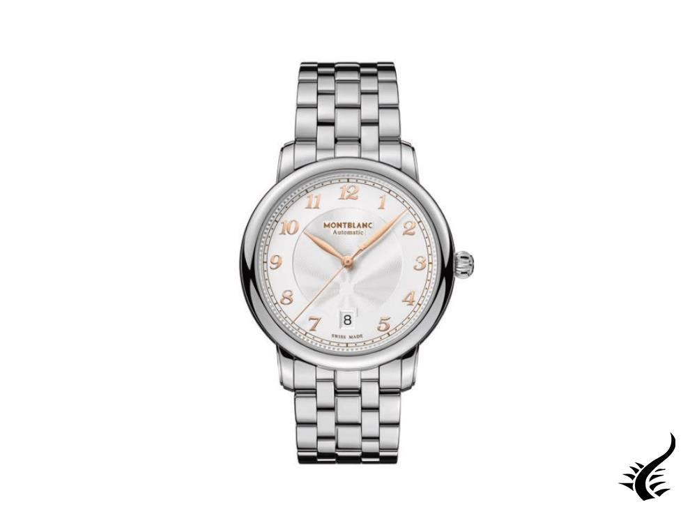 Montre automatique Montblanc Star Legacy, 39 mm, argent, bracelet en acier, 128685