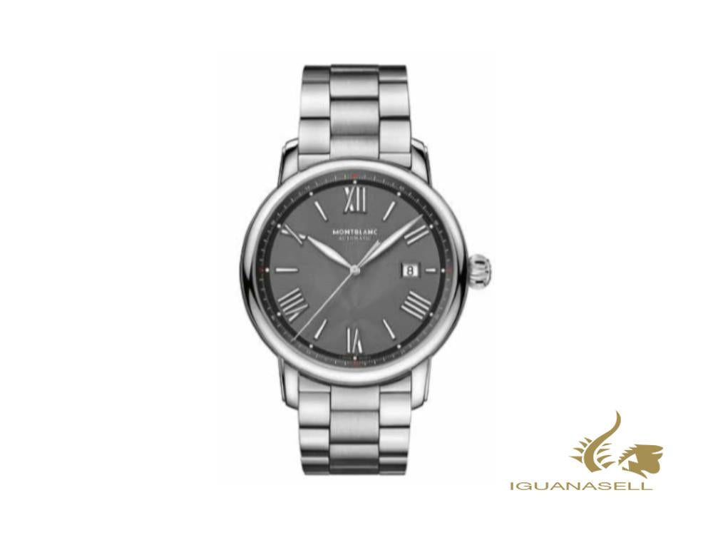 Montre automatique Montblanc Star Legacy Date, 43 mm, gris, bracelet en acier, 126107