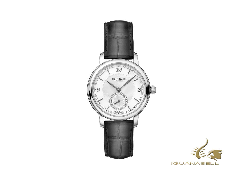 Montblanc Star Legacy Lady Automatic Watch, 32 mm, White, Cayman Strap, 118536