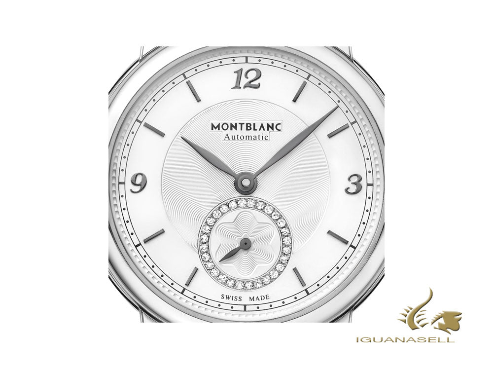 Montblanc Star Legacy Lady Automatic Watch, 32 mm, White, Cayman Strap, 118536