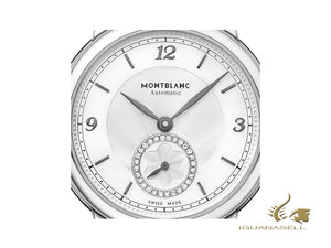 Montre automatique Montblanc Star Legacy Lady, 32 mm, blanche, diamants, 118535