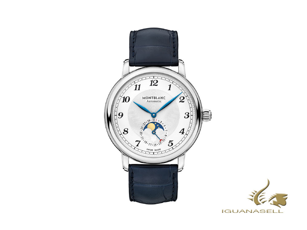 Montblanc Star Legacy Moonphase Automatic Watch, 42mm, White, Cayman, 117578