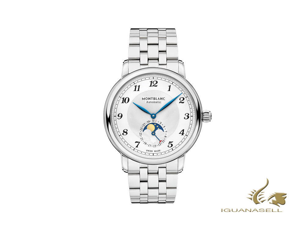 Montre automatique Montblanc Star Legacy Moonphase, 42 mm, argent, 117326