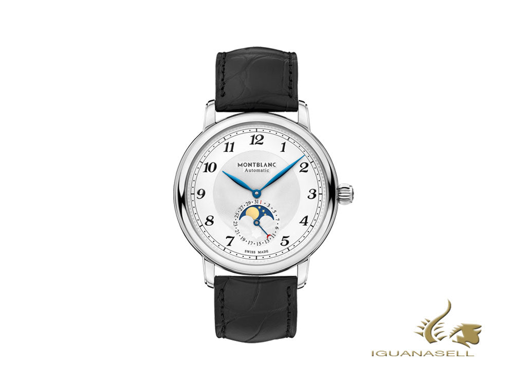Montblanc Star Legacy Moonphase Automatic Watch, 42mm, White, Cayman, 116508