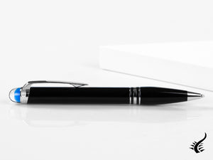 Stylo bille Montblanc StarWalker, Résine précieuse, Noir, Platine, 118848