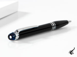 Stylo bille Montblanc StarWalker, Résine précieuse, Noir, Platine, 118848