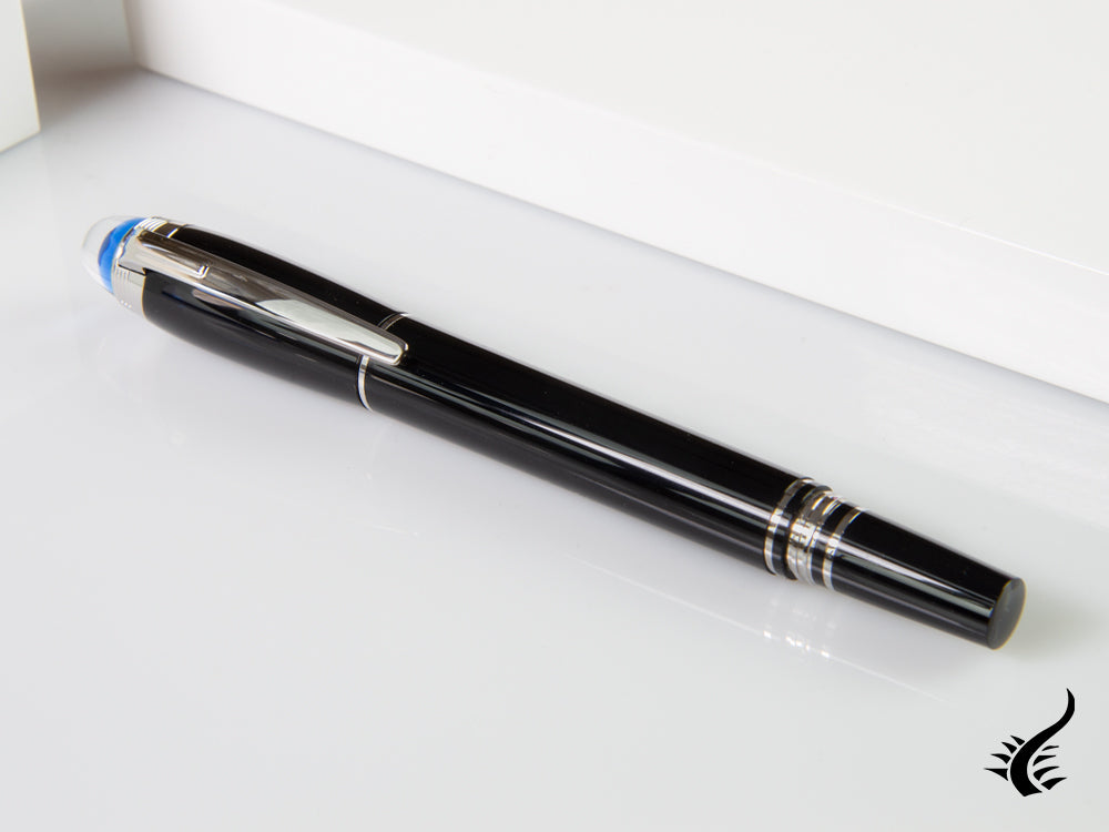 Stylo plume Montblanc StarWalker, résine précieuse, platine, 118845