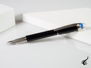 Stylo plume Montblanc StarWalker, résine précieuse, platine, 118845