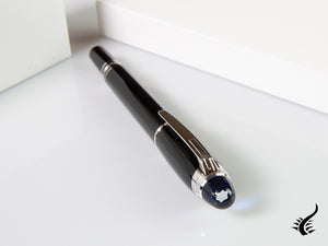 Stylo plume Montblanc StarWalker, résine précieuse, platine, 118845