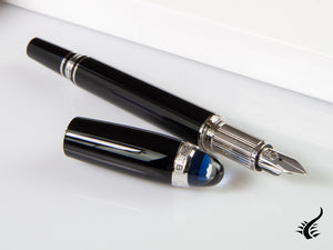 Stylo plume Montblanc StarWalker, résine précieuse, platine, 118845