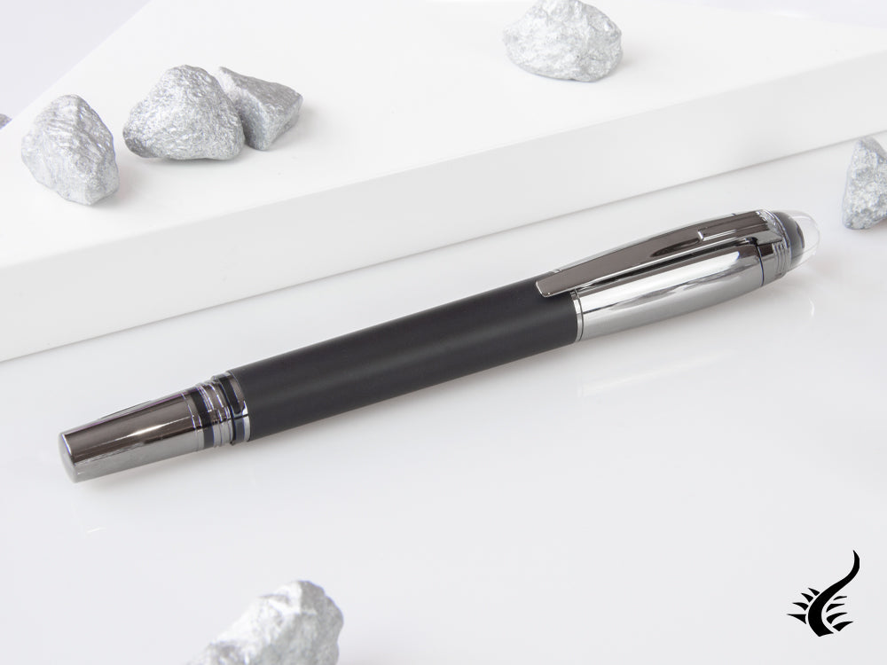 Stylo plume Montblanc StarWalker Ultra Black Doué, ruthénium, 126364