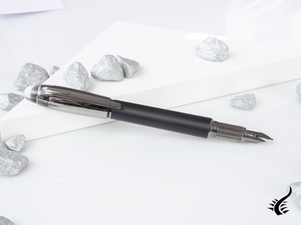 Stylo plume Montblanc StarWalker Ultra Black Doué, ruthénium, 126364