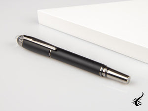 Stylo plume Montblanc StarWalker Ultra Black, attributs en ruthénium, 126340