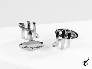 Montegrappa Ambigram Cufflinks, Stainless steel, IDA2CLS0