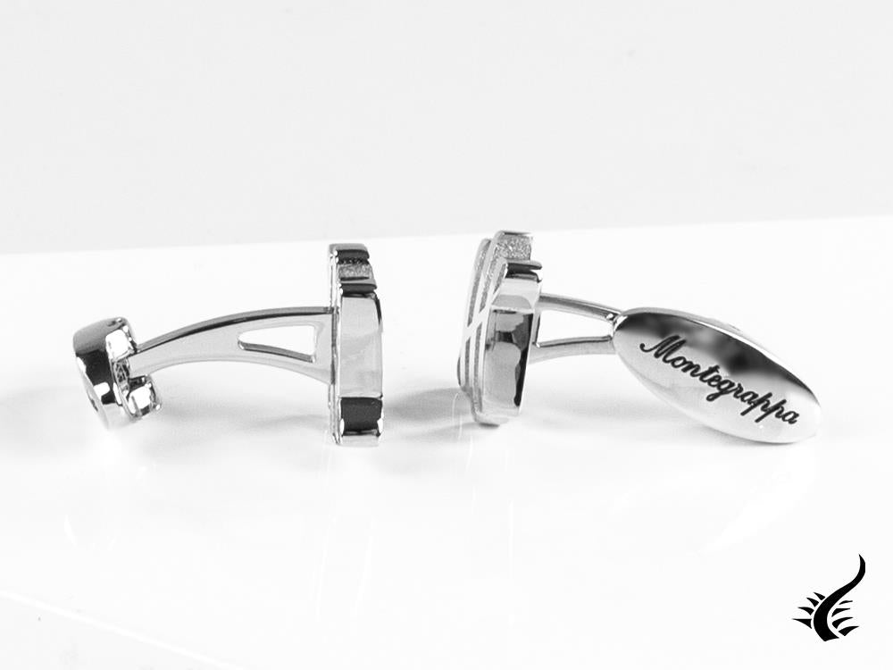 Montegrappa Ambigram Cufflinks, Stainless steel, IDA2CLS0