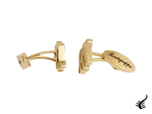 Montegrappa Ambigram Cufflinks, Stainless steel, IP Yellow Gold, IDA2CLY0