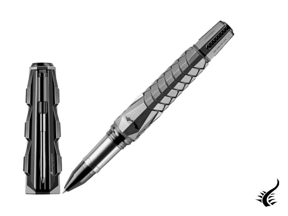 Stylo roller Montegrappa Batman, titane, édition limitée, ISB1NRTC