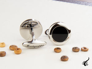 Montegrappa Classico Cufflinks, Stainless steel, IP Black, IDCCCLSB