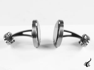 Montegrappa Classico Cufflinks, Stainless steel, IP Gun Metal, IDCCCLLB