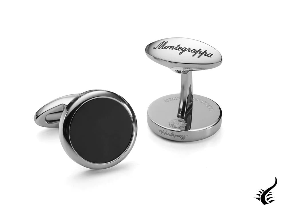 Montegrappa Classico Cufflinks, Stainless steel, IP Gun Metal, IDCCCLLB