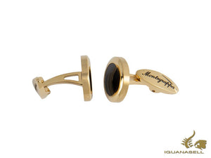 Montegrappa Classico Cufflinks, Stainless steel, IP Yellow Gold, IDCCCLYB