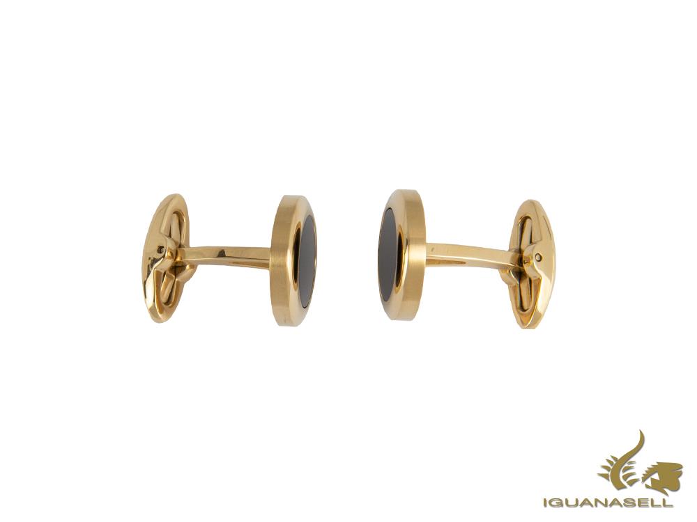 Montegrappa Classico Cufflinks, Stainless steel, IP Yellow Gold, IDCCCLYB