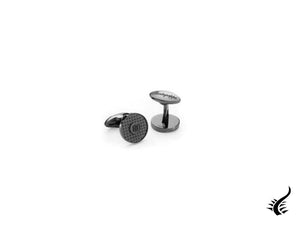 Montegrappa Clou Ambigram Cufflinks, Stainless steel, IP Gun Metal, IDA3CLLL