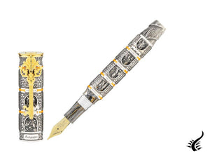 Montegrappa Dante Alighieri : Stylo plume Purgatorio LE, Argent ISUDN-SL