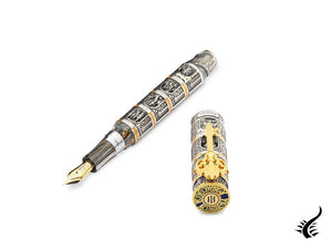 Montegrappa Dante Alighieri : Stylo plume Purgatorio LE, Argent ISUDN-SL