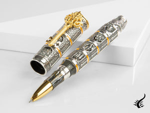 Montegrappa Dante Alighieri: Purgatorio LE Rollerball pen, Silver, ISUDNRSL