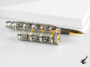 Montegrappa Dante Alighieri: Purgatorio LE Rollerball pen, Silver, ISUDNRSL