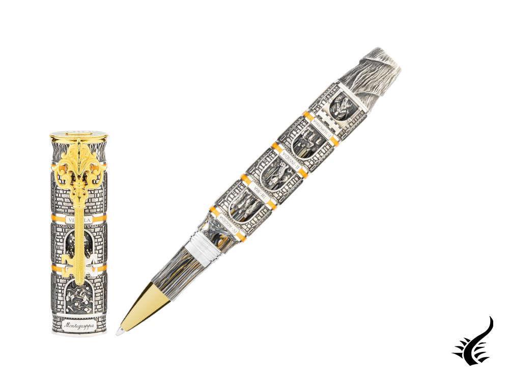 Montegrappa Dante Alighieri: Purgatorio LE Rollerball pen, Silver, ISUDNRSL