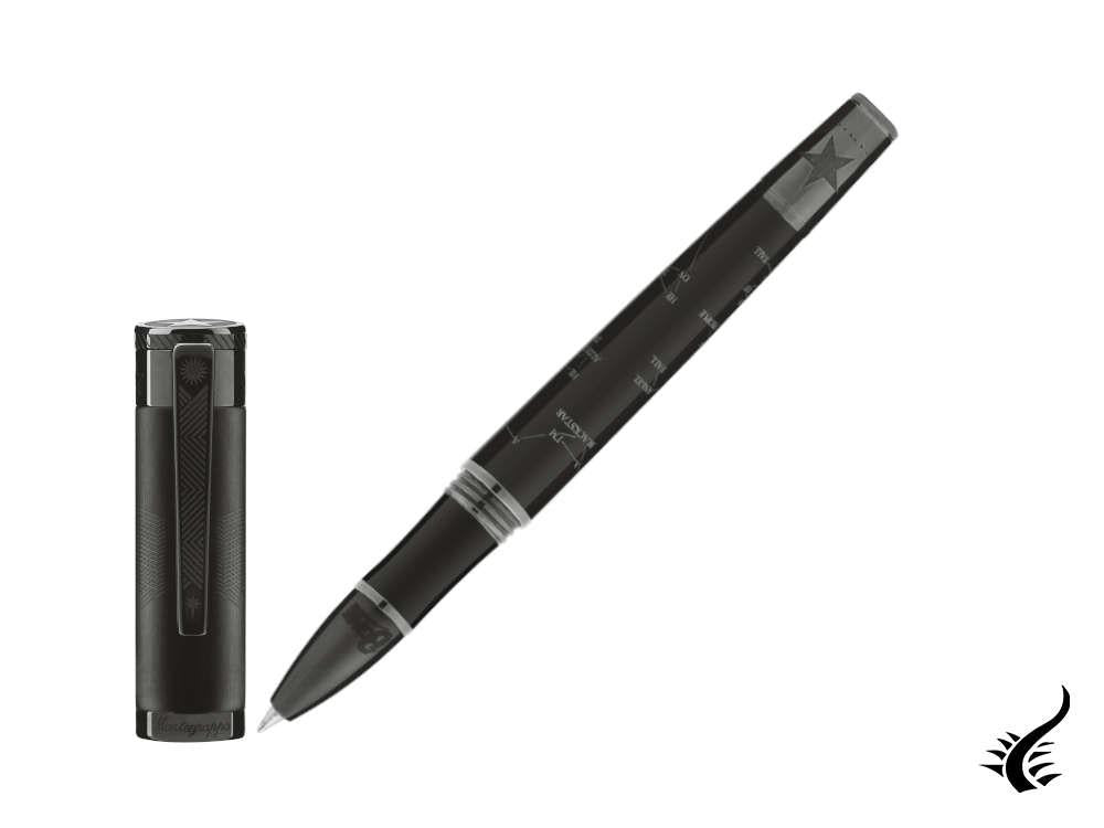 Stylo roller Montegrappa David Bowie Blackstar, édition limitée, ISDBNRBC