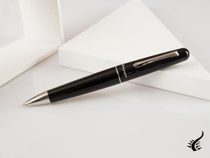 Montegrappa Elmo 01 Ballpoint pen, Black Resin, Stainless Steel, ISEORBAC