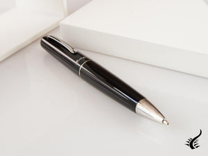 Stylo à bille Montegrappa Elmo 01, résine noire, acier inoxydable, ISEORBAC