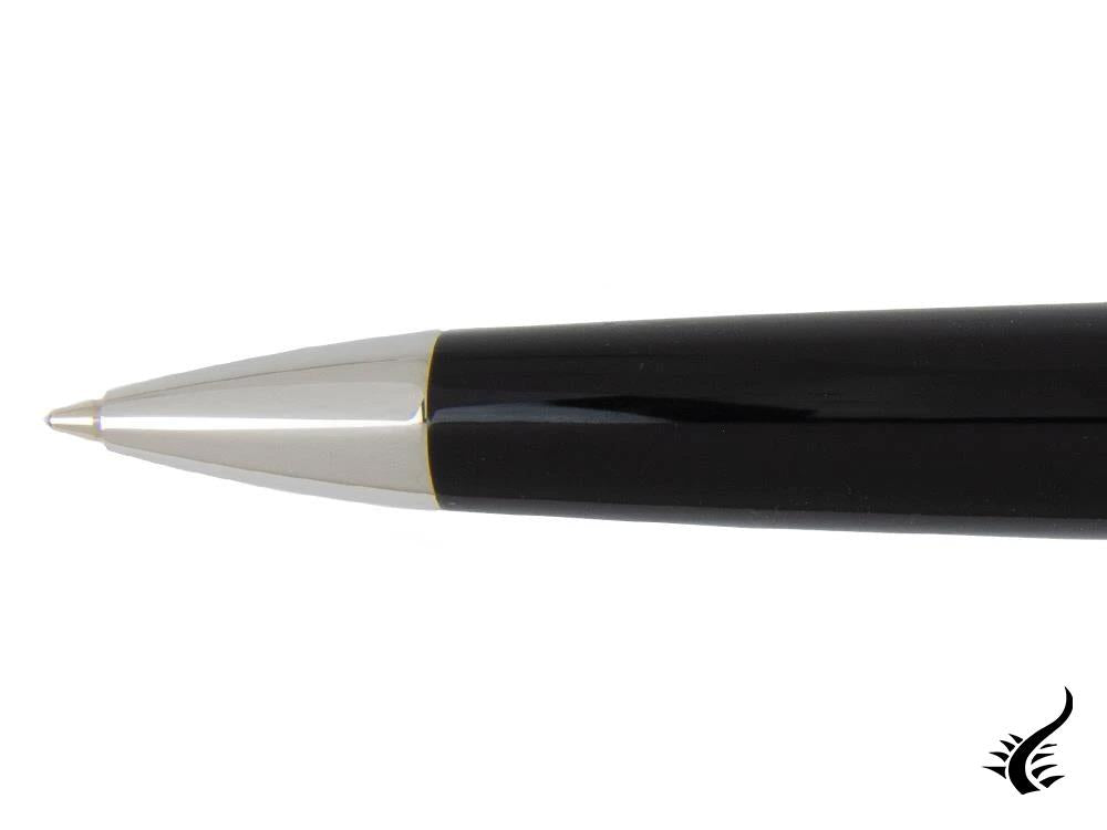 Montegrappa Elmo 01 Ballpoint pen, Black Resin, Stainless Steel, ISEORBAC