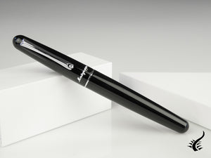 Stylo plume Montegrappa Elmo 01, résine noire, ISEOR-AC