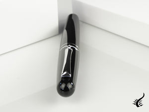 Stylo plume Montegrappa Elmo 01, résine noire, ISEOR-AC