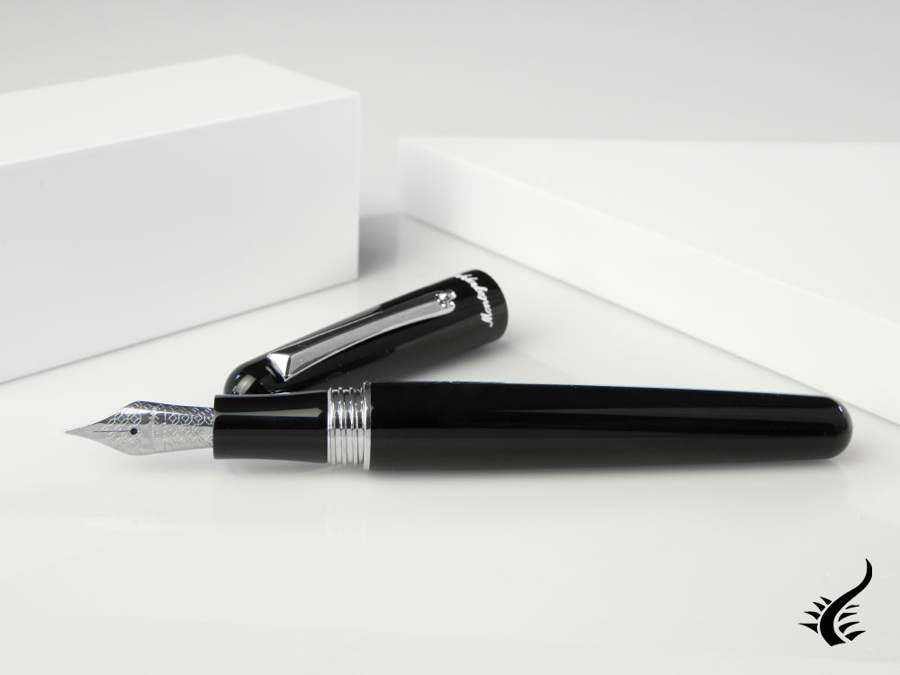 Montegrappa Elmo 01 Fountain Pen, Black Resin, ISEOR-AC