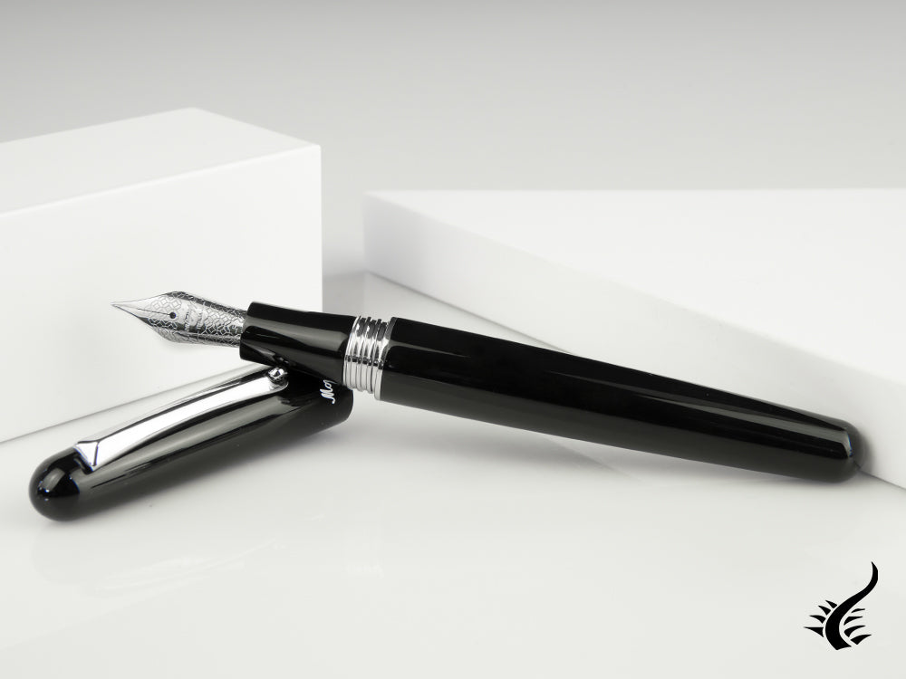 Montegrappa Elmo 01 Fountain Pen, Black Resin, ISEOR-AC