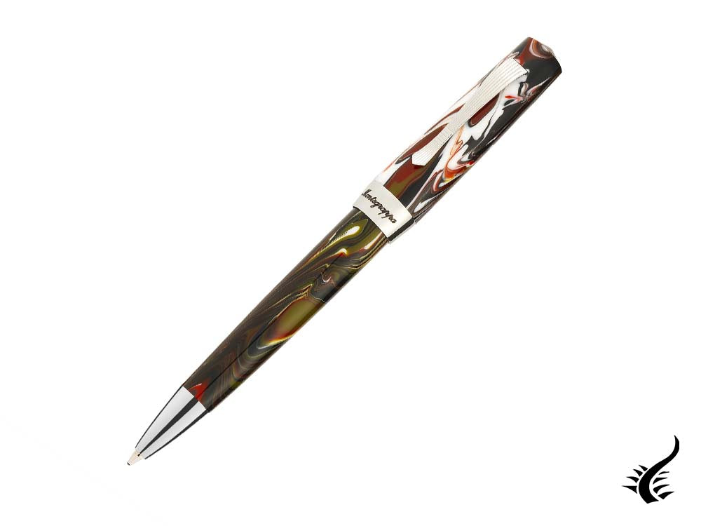 Stylo bille Montegrappa Elmo 02 Asiago, Résine, Acier inoxydable, ISE2RBAR